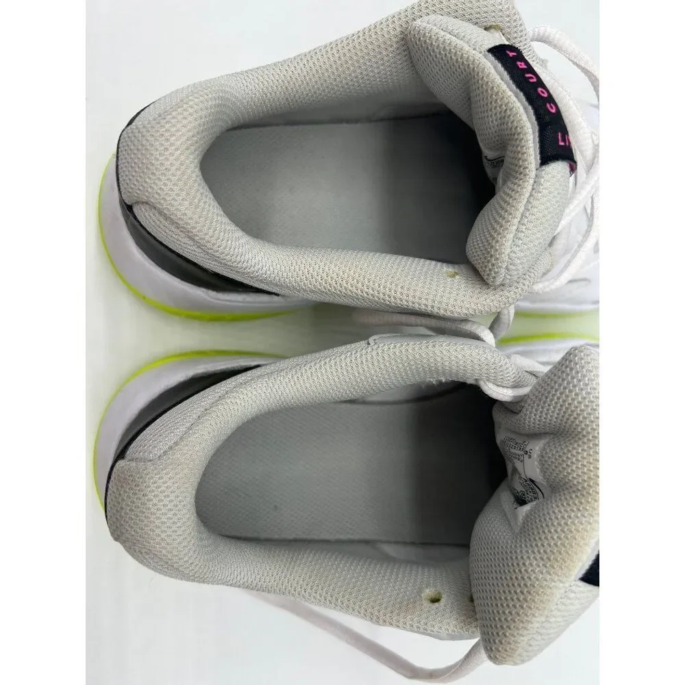 Nike Women Court Lite 2 'White Hot Lime' Size 8
